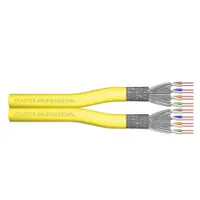 Assmann DK-1743-A-VH-D-1 Cat7a S-FTP duplex kábel AWG22 100 m sárga