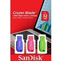 Sandisk SDCZ50C-032G-B46T Cruzer Blade 32GB USB 2.0 USB-A kupak nélküli 3-pack