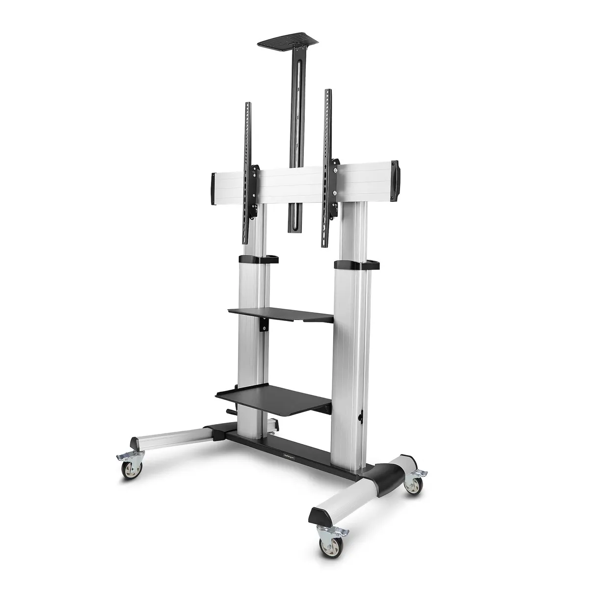 Startech.com 1110C-MOBILE-TV-CART Mobile TV Cart 100 kg 60"-100" VESA 200x200-1000x600 1200-1650 mm fekete-ezüst #1