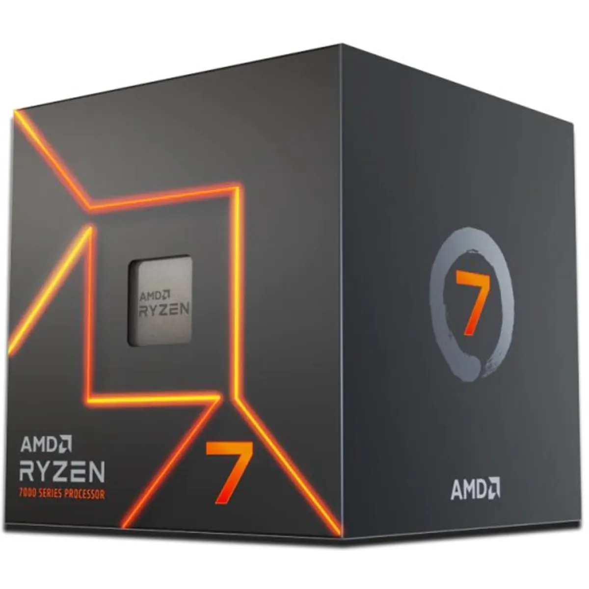 AMD 100-100000592BOX Ryzen 7 7700 AM5 8 mag 16 szál 3,8 GHz alap 5,3 GHz turbo 65W 40MB cache Wraith Prism hűtővel #1