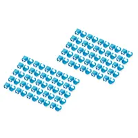 Assmann A-CC-B Színkódoló kábelsaru kék PVC 100 db 100-120-20 mm