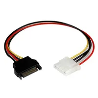 Startech.com LP4SATAFM12 SATA 15-tűs és Molex 4-tűs tápkábel hossz 0,3048 m RoHS CE REACH