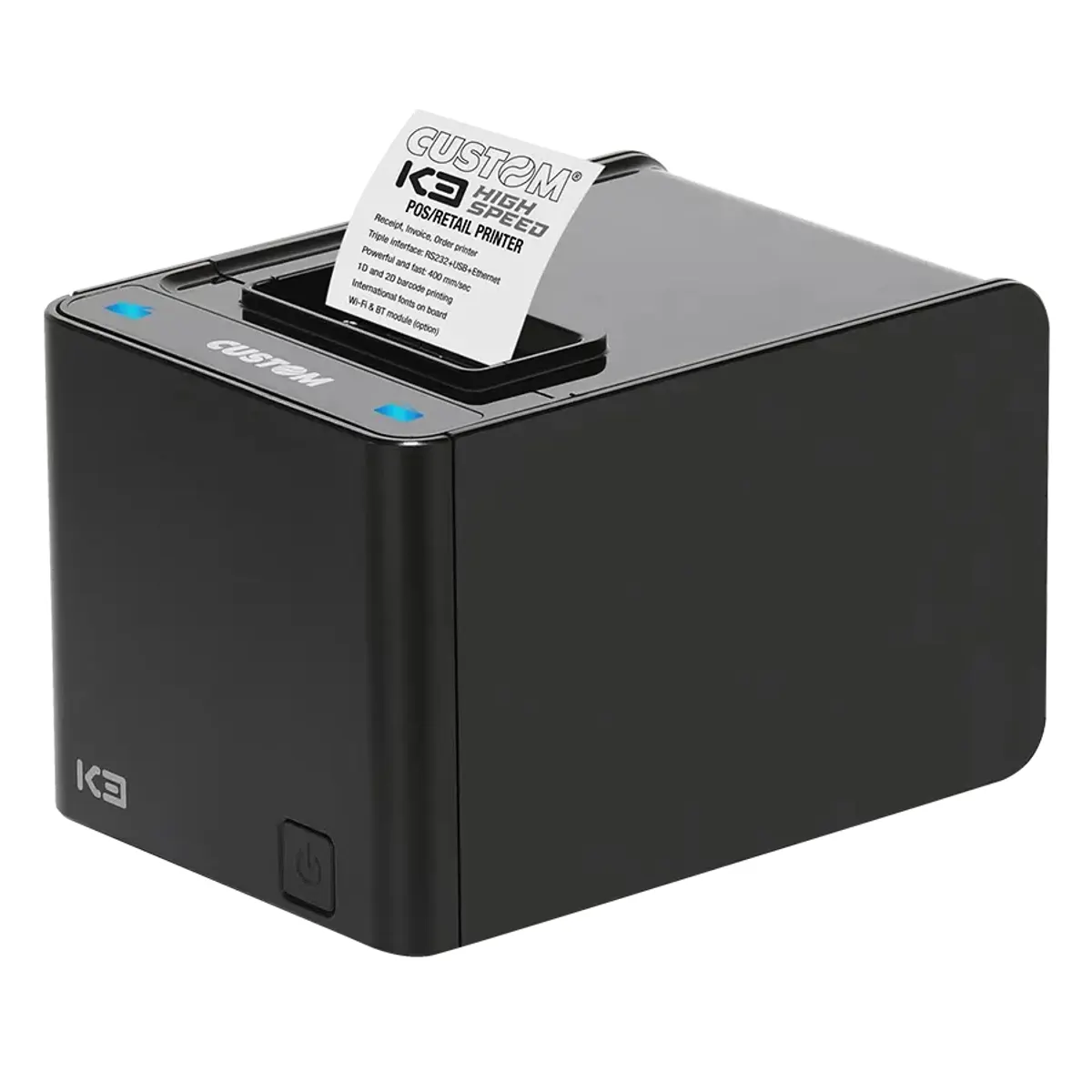 Custom 911HM011100733 K3 high speed termál eth usb rs-232 fekete #1