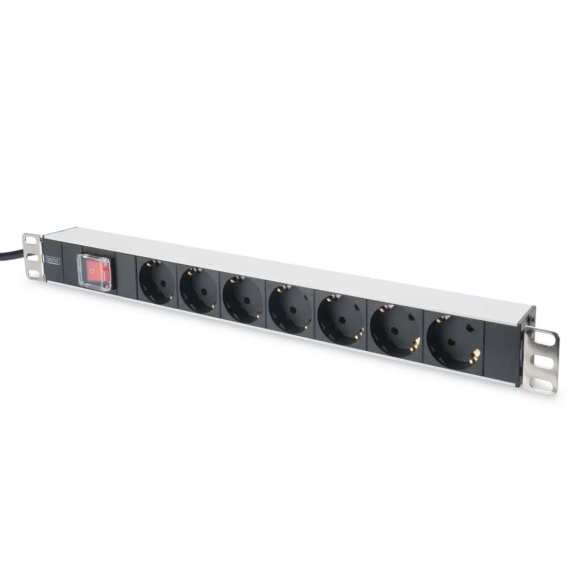 Assmann DN-95402 alu elosztó 7 kimenet 2 m F típusú kimenetek alumínium ház 250 V 50-60 Hz 4000 W #1