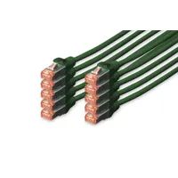Assmann DK-1644-050-G-10 patch kábel cat6 s-ftp 5 m RJ-45-RJ-45 zöld