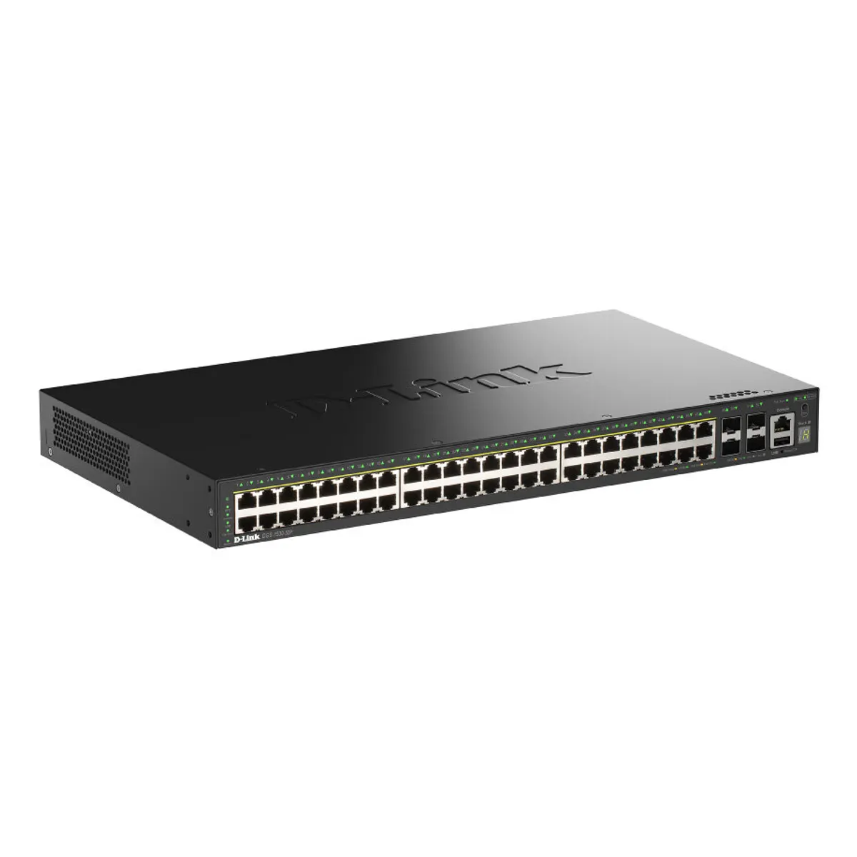 D-Link DGS-1530-52P/E 48 portos PoE okos menedzselt kapcsoló 4 db 10G SFP 370W #1