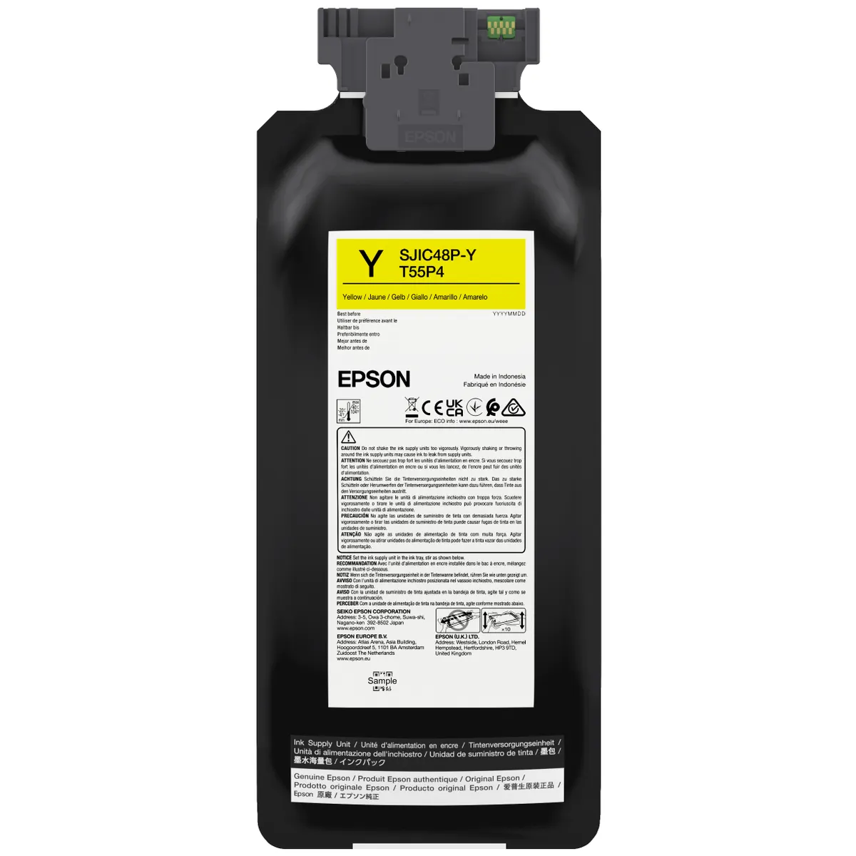 Epson C13T55P440 SJIC48P-Y CW C8000e sárga tintapatron #1