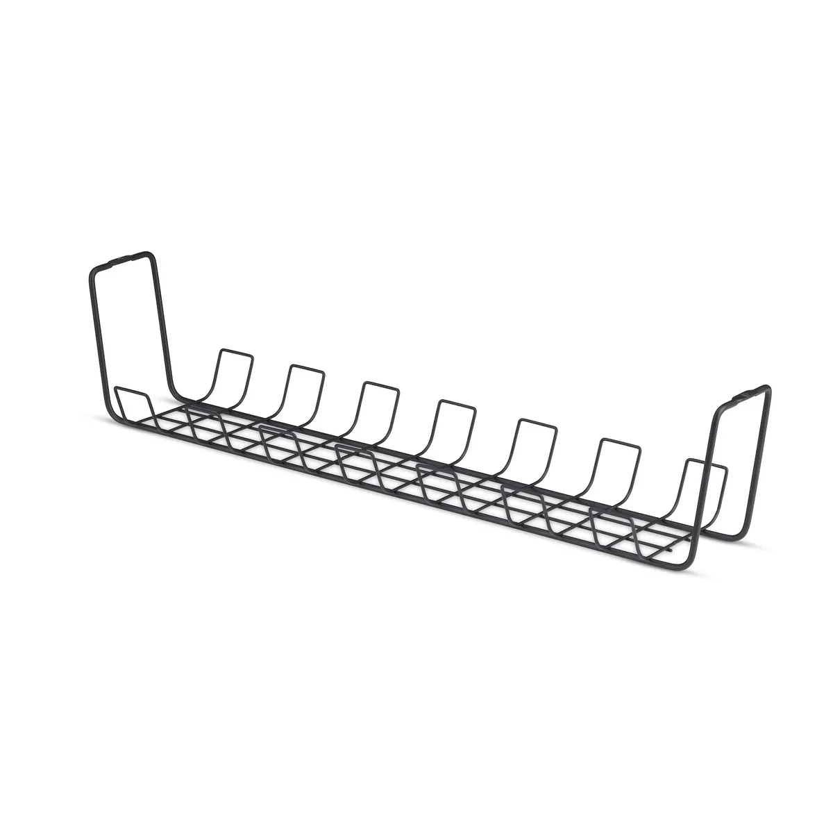 Startech.com S1MB-DESK-CABLE-TRAY asztali kábelkosár fekete 132,5x615x130 mm #1