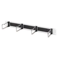 Assmann DN-97668 1U kábelkezelő panel acél szürke RAL7035 4x acél gyűrű 40x75 mm