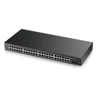 Zyxel GS1900-48-EU0102F GS1900-48v2 48-port GbE Smart Managed Switch, 2x SFP, PoE 170W, rackbe szerelhető