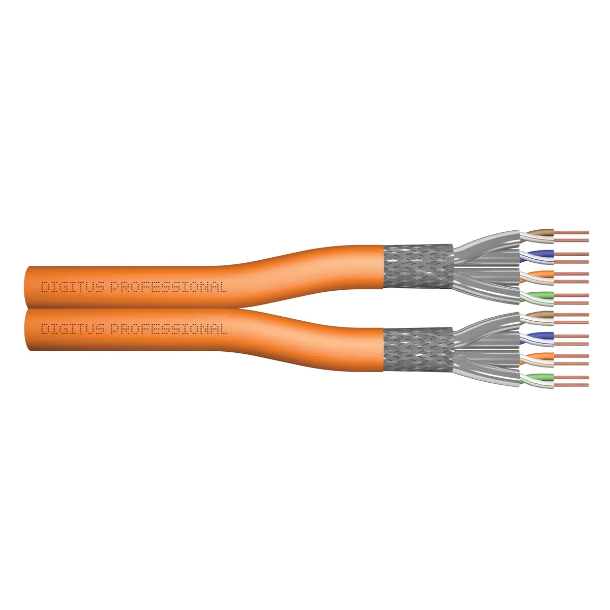 Assmann DK-1743-VH-D-1 Cat7 S-FTP duplex kábel 100 m narancssárga 1200MHz #1