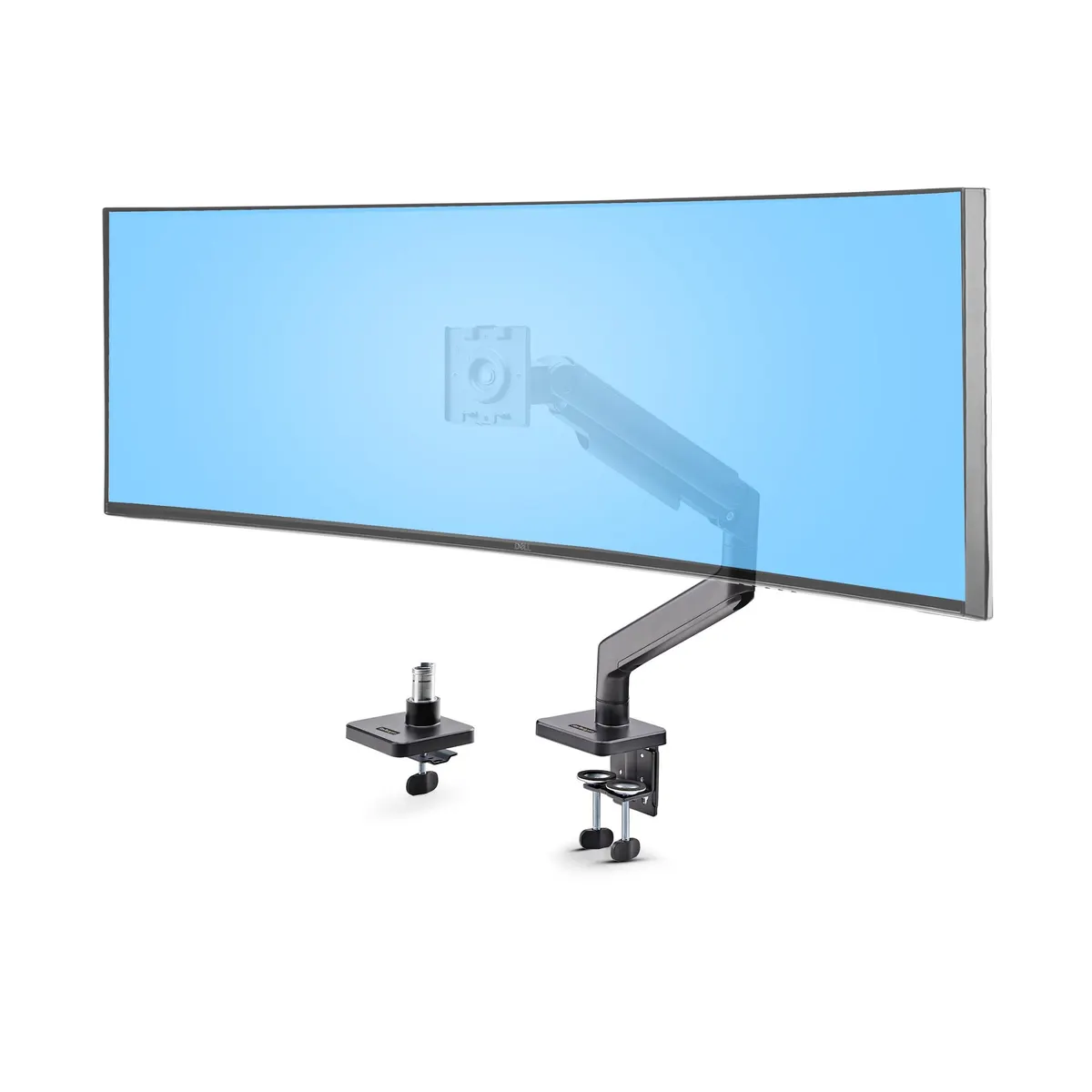  Startech.com H1M1AG1-MONITOR-ARM Monitor kar 20 kg 43.2-124.5 cm VESA 75x75-100x100 Tilt -20 - 50 Swivel -90 - 90 Magasságigazítás Fekete #1