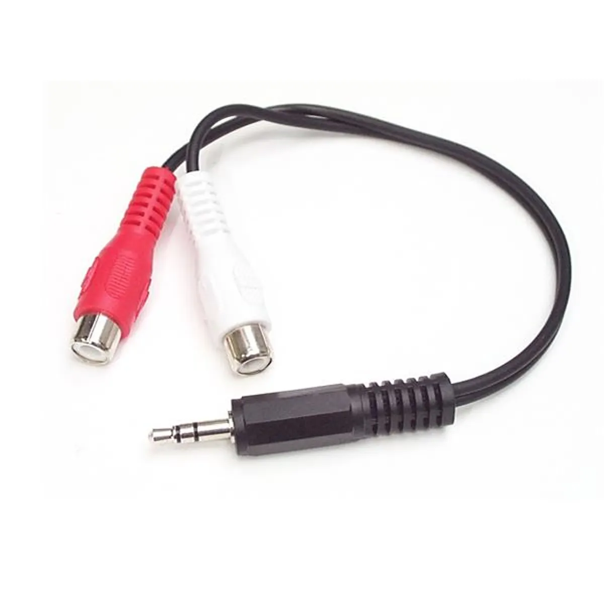 Startech.com MUMFRCA 3,5 mm dugó - 2x RCA aljzat kábel 0,15 m Nikkel bevonatú érintkezők Fekete #1