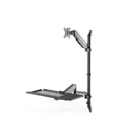 Assmann DA-90372 egy monitor falra szerelhető konzol 17"-32", VESA 75x75-100x100, dőlés -35-35, elforgatás -90-90, fekete