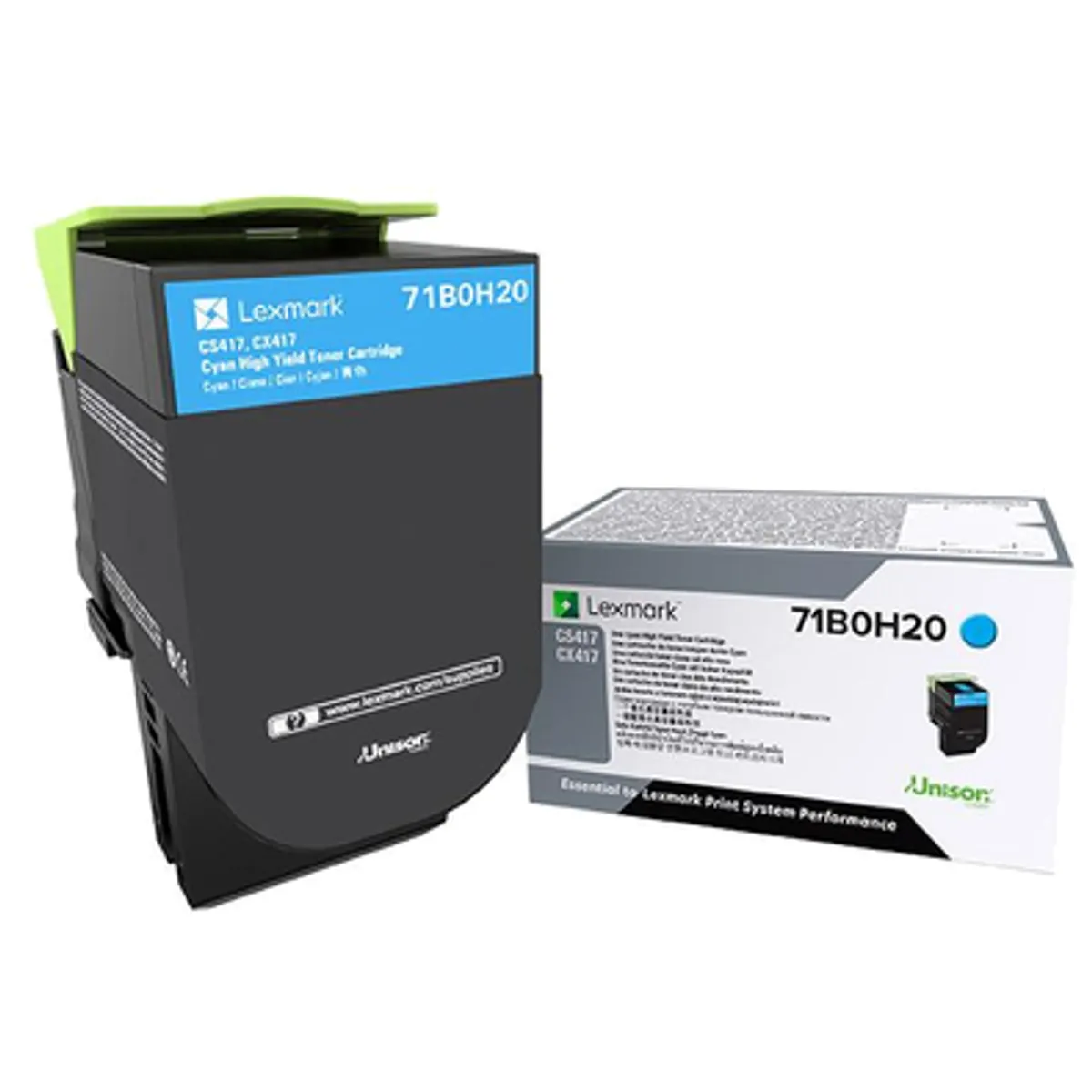 Lexmark 71B0H20 tonerkazetta cián #1