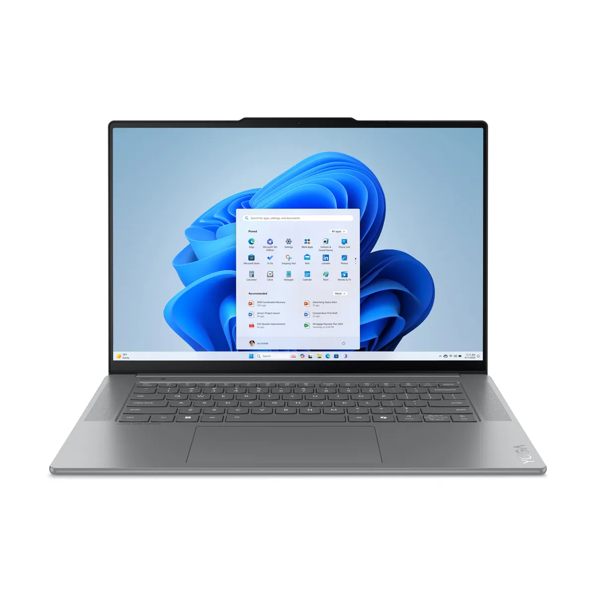 Lenovo 83HM006KHV Yoga Slim 7 15ILL9 32GB LPDDR5x 1TB SSD 15.3" 2,8K Windows 11 Home Szürke #1