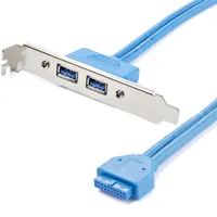 Startech.com USB3SPLATE 2x USB 3.0 hátlapi kivezetés IDC USB 3.2 Gen 1