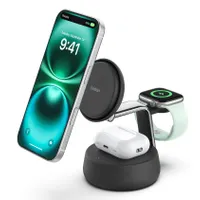 Belkin WIZ040KQCH Ultracharge Pro 25 W Qi2 mágneses 3-in-1 töltő 1,5 m fekete