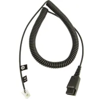 Jabra 8800-01-01 QD-RJ10 kábel 0,5-2 m spirál fekete