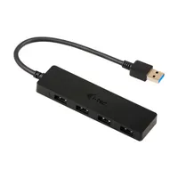 i-tec U3HUB404 USB hub 4-port Slim passzív fekete USB 3.2 Gen 1
