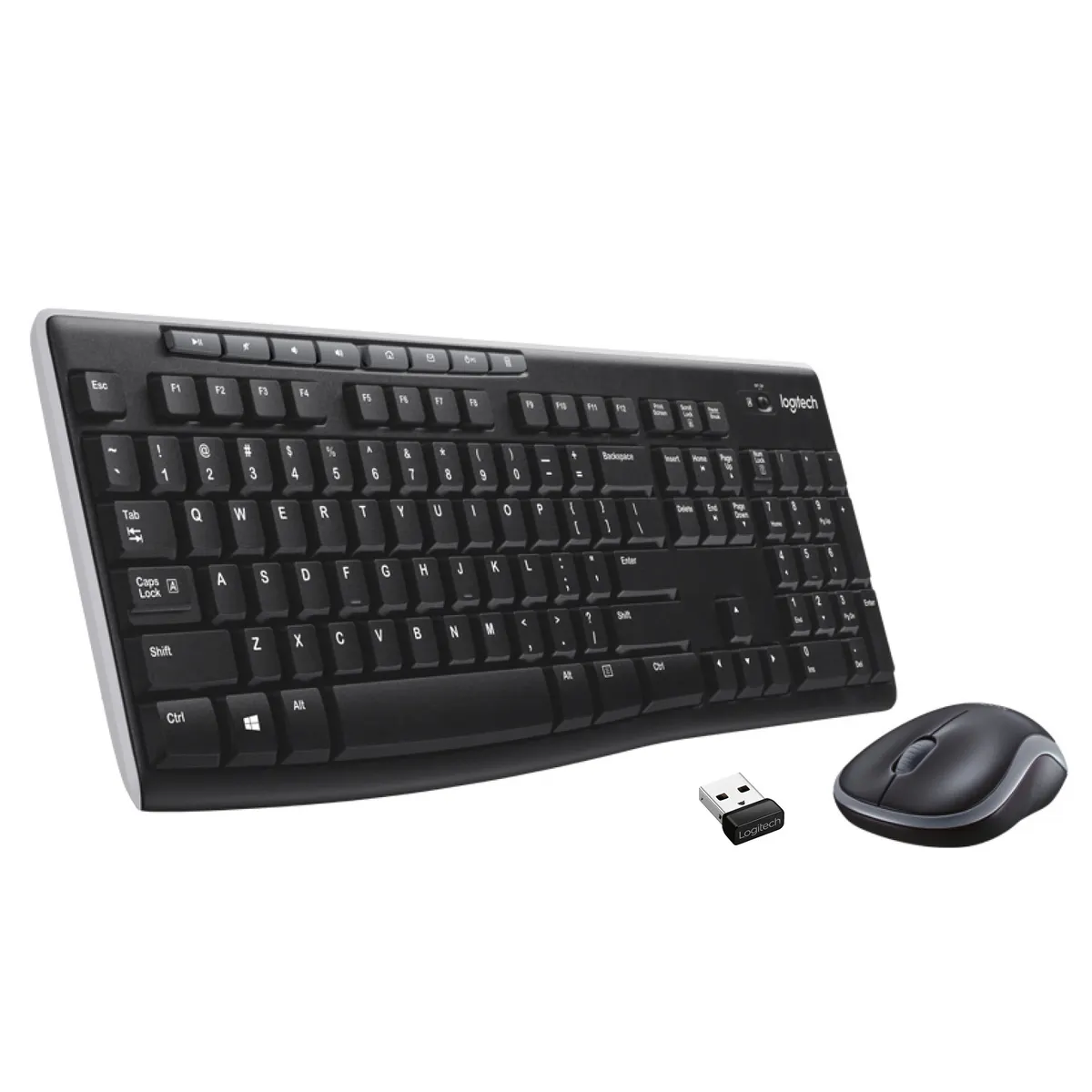 Logitech 920-004509 MK270 vezeték nélküli egér-billentyűzet fekete #1