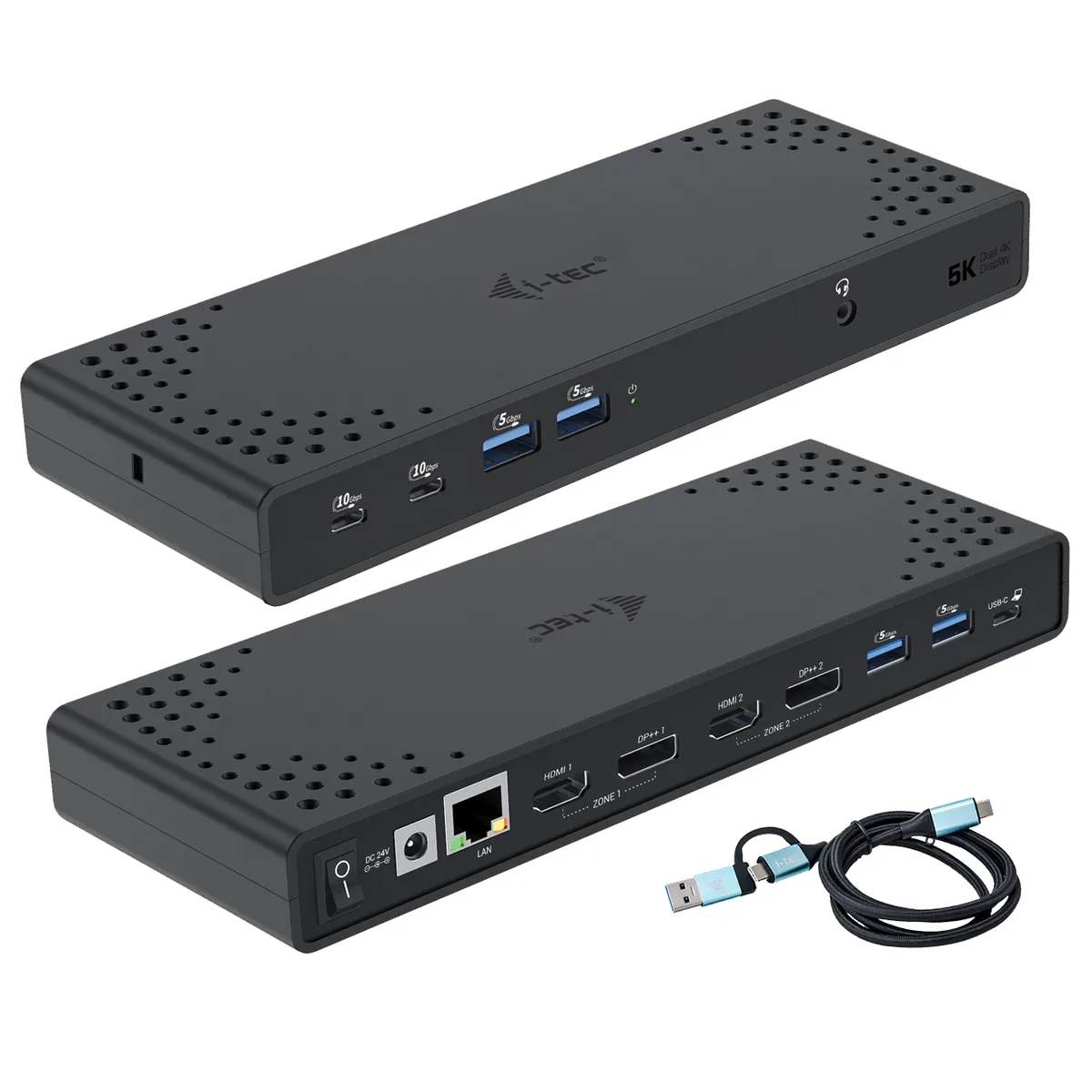 i-tec CADUA4KDOCKPDL2 CADUA4KDOCK USB-C USB-A dokkoló 100W PD 4K kettős kijelző EU Android ChromeOS #1