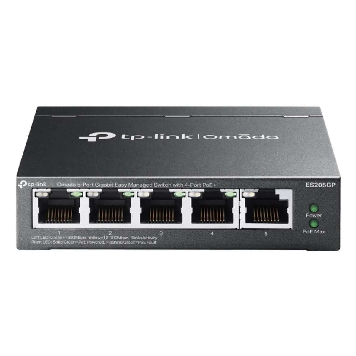 TP-Link ES205GP Omada 5-port Gigabit PoE kapcsoló, 4 PoE port, 65 W #1