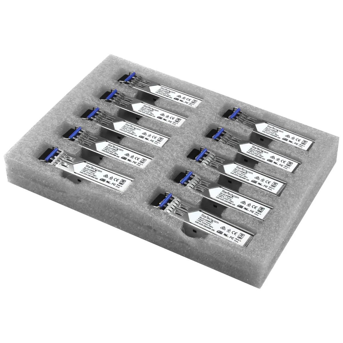 Startech.com GLCLHSM10PST SFP adóvevő 1250 Mbitsec száloptikai ezüst készülékház acél és alumínium #1
