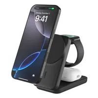Belkin WIZ036KQBK Qi2 vezeték nélküli töltőállomás 3-in-1 USB-C 1x 25 W kábelhossz 1,5 m fekete