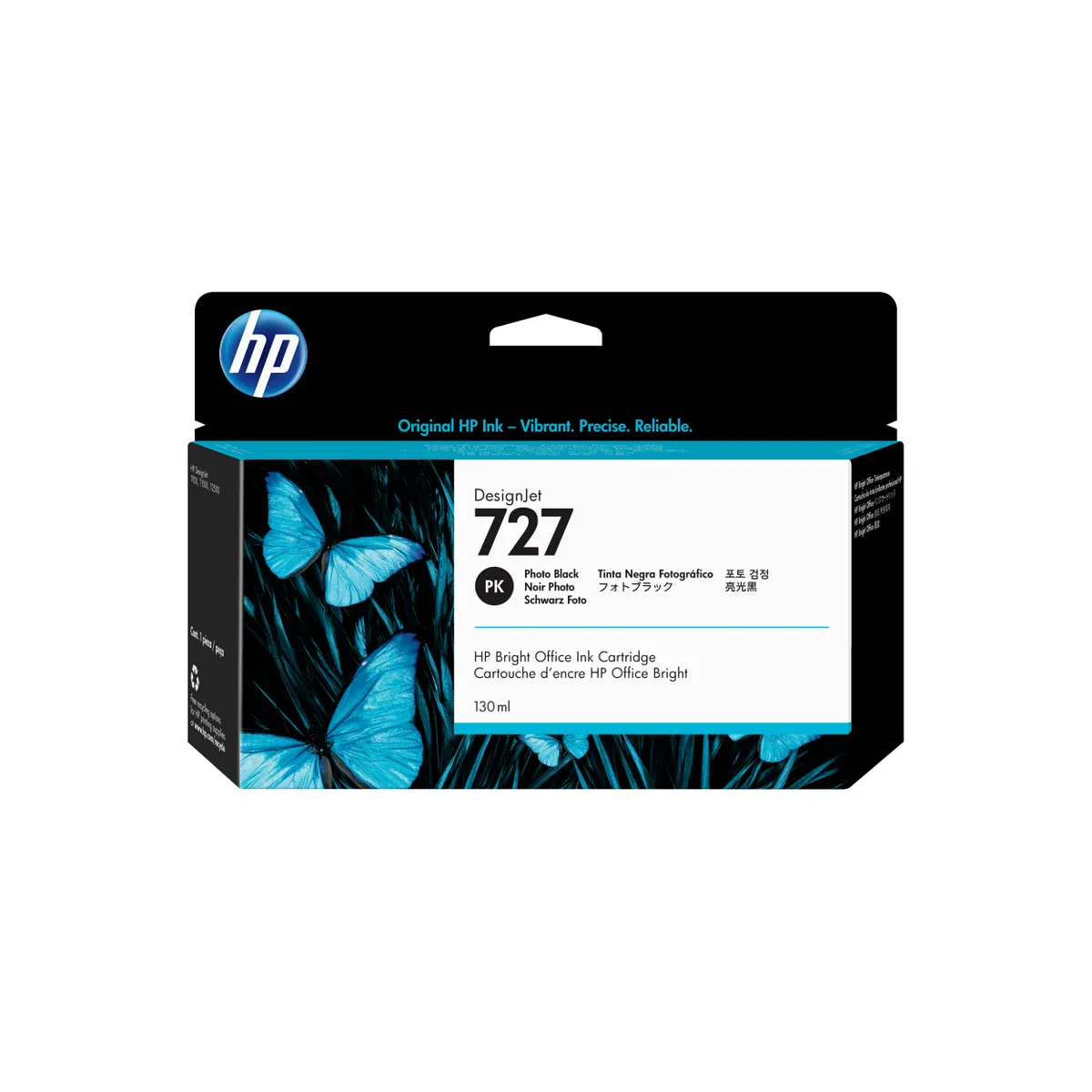 HP Inc. B3P23A DesignJet tintapatron fotófekete 130 ml kompatibilis T920 T1500 T930 #1