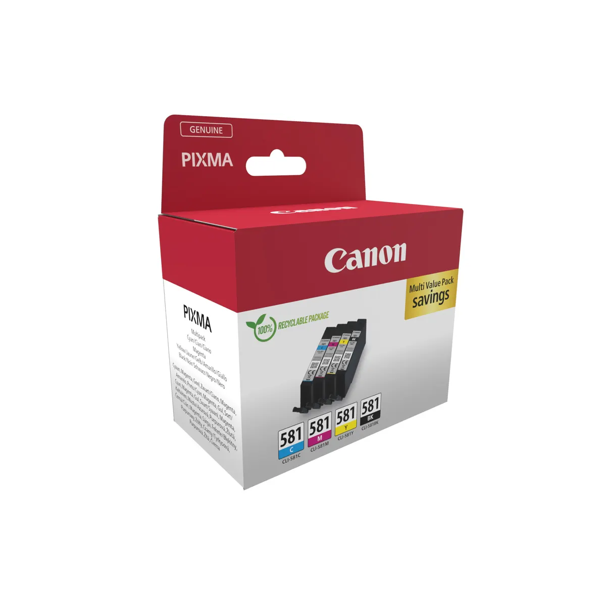 Canon 2103C007 CLI-581 1 fekete 3 színes gyűjtőcsomag #1