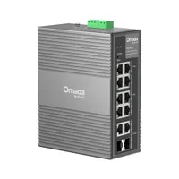 TP-Link IES210GPP Omada 8 RJ-45 PoE portok 2 SFP kombó portok DIN-sín 20 Gbps VLAN QoS