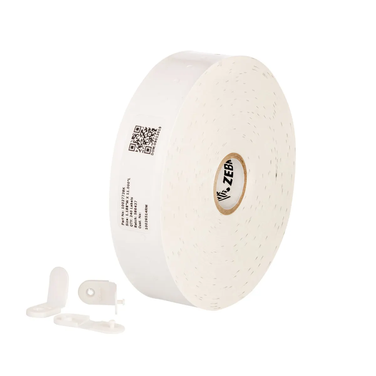 Zebra 10027730K Z-Band Quickclip Wristband 30.2x279.4mm polypropylene fehér termáltranszfer #1
