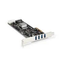 StarTech.com PEXUSB3S44V 4-port USB 3.0 PCIe bővítő kártya Renesas NEC µPD720202 formátum: teljes magasságú/alacsony profilú
