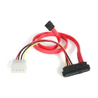 Startech.com SAS729PW18 SAS 29-pin to SATA 15-pin kábel piros 18"