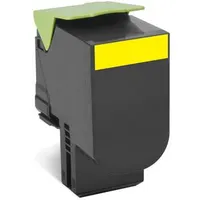 Lexmark 80C2HY0 802HY sárga toner 3000 oldal CX410de CX410dte CX410e CX510de CX510dhe CX510dthe