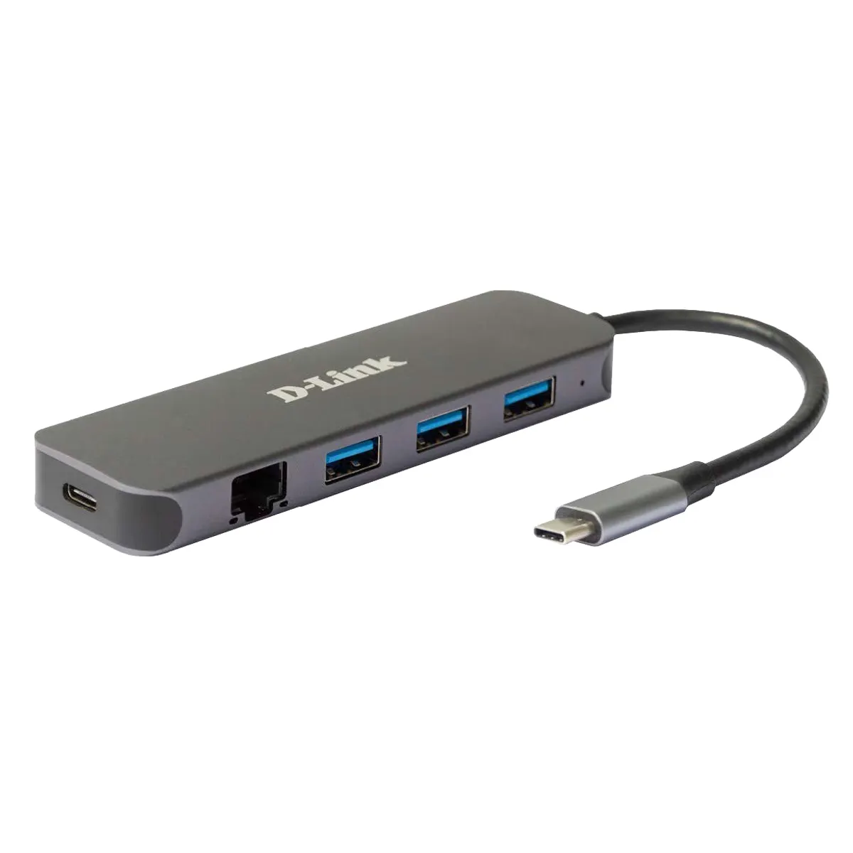 D-Link DUB-2334 5-in-1 USB-C dokkoló 3x USB 3.0, USB-C PD 3.0, max 60 W, RJ-45 Gigabit Ethernet #1