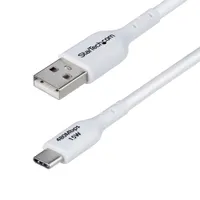 Startech.com USB2AC3MNCWHE USB-A to USB-C kábel 3 m USB 2.0 0,48 Gbps nikkel burkolás fehér #1