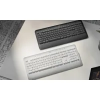 Logitech 920-010920 Signature K650 AZERTY grafit vezeték nélküli Bluetooth membrános billentyűkapcsoló teljes méret csuklótámasz irodai