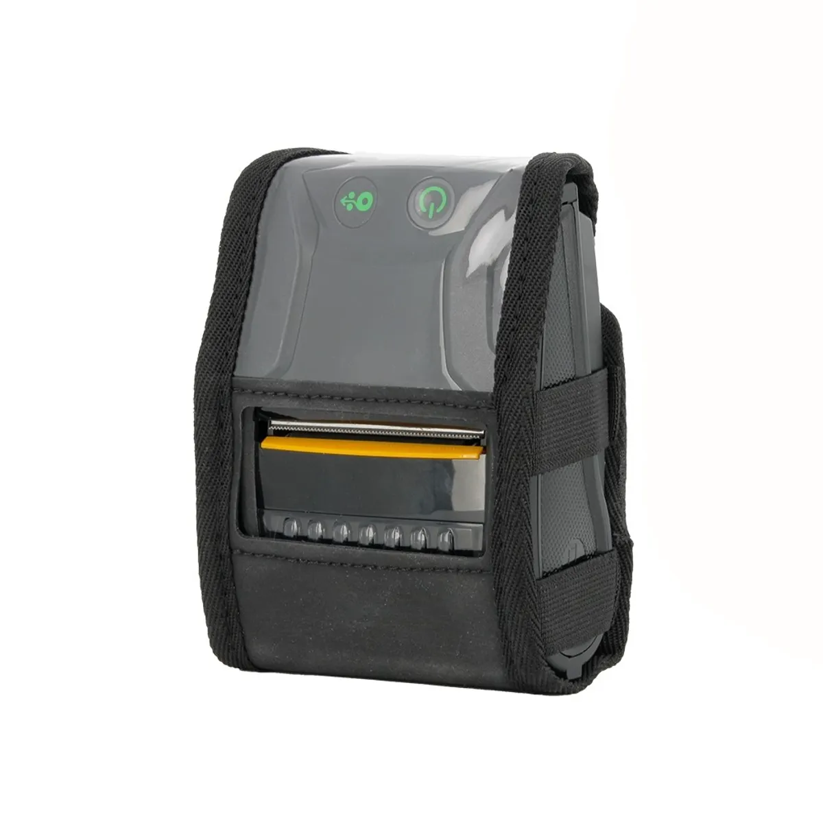 Mobilis 031019 univerzális puha tok kézi nyomtatóhoz vállpánttal kompatibilitás Zebra ZQ210 ZQ310 ZQ320 IMZ220 Bixolon SPP-R200 SPP-R210; szín fekete átlátszó; csomag 5 db #1