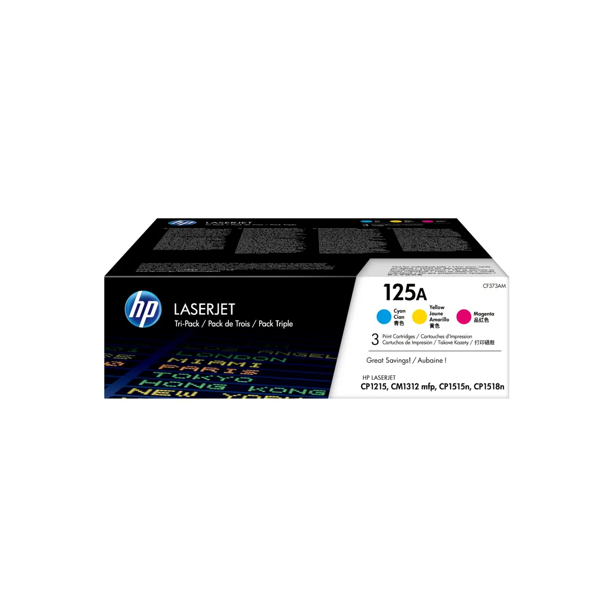 HP Inc. CF373AM 125A LaserJet tonerkazetta 3-pack cián magenta sárga 1400 oldal #1