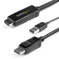 Startech.com HD2DPMM3M HDMI-DisplayPort kábel 4K 30Hz USB-powered 3 m