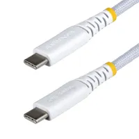 Startech.com USB2CC2MNCBRWH USB-C töltőkábel 60W PD 2 m USB-C-USB-C USB 2.0 nikkel bevonatú érintkezők fehér #1