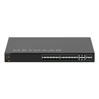 Netgear MSM4328F-100NES MSM4328F 4x 10G RJ-45 portok 4x SFP modulok USB konzol L3 kapcsoló 200 Gbps 1U