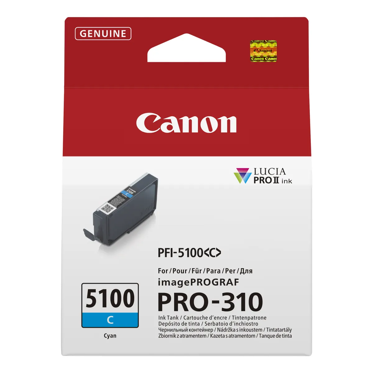 Canon 6953C001 PFI-5100 C cián tintatartály 14,4 ml #1