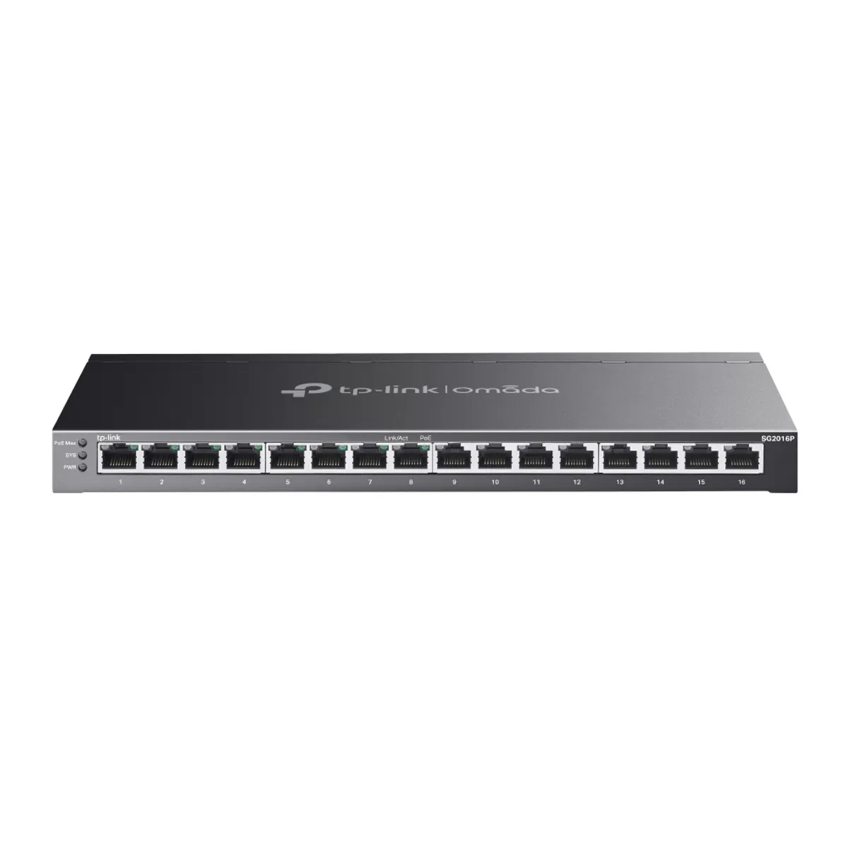 TP-Link SG2016P Omada 16-portos gigabites intelligens kapcsoló 8 portos PoE #1