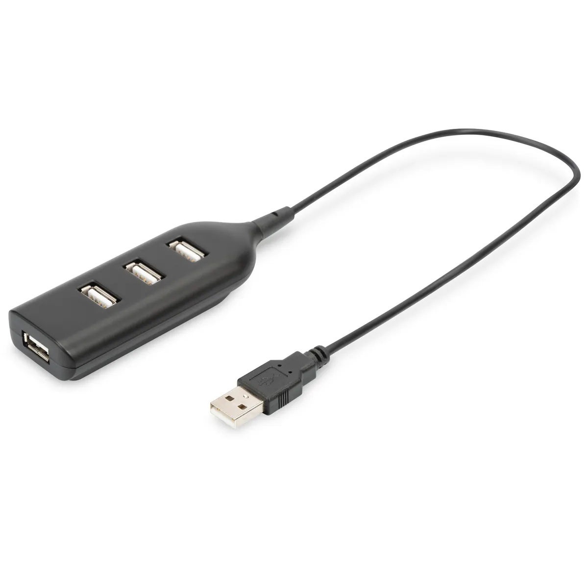 Assmann AB-50001-1 4-portos usb 2.0 hub fekete műanyag ház #1