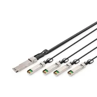 Assmann DN-81325 DAC breakout kábel 5 m QSFP 4x 10G SFP