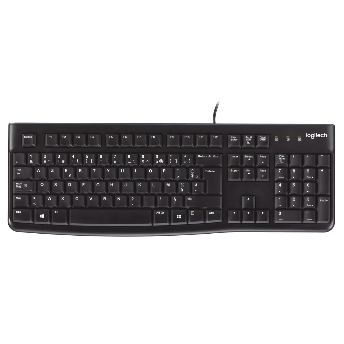 Logitech 920-002515 K120 USB teljes méret AZERTY 1,5 m fekete üzleti célú #1