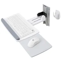 Ergotron 45-403-062 Neo-Flex billentyűzet tartó fali kar teherbírás 2.3 kg döntés 90 panoráma 120 fehér #1